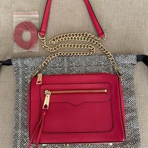 Rebecca Minkoff Pink and Gold Crossbody Bag